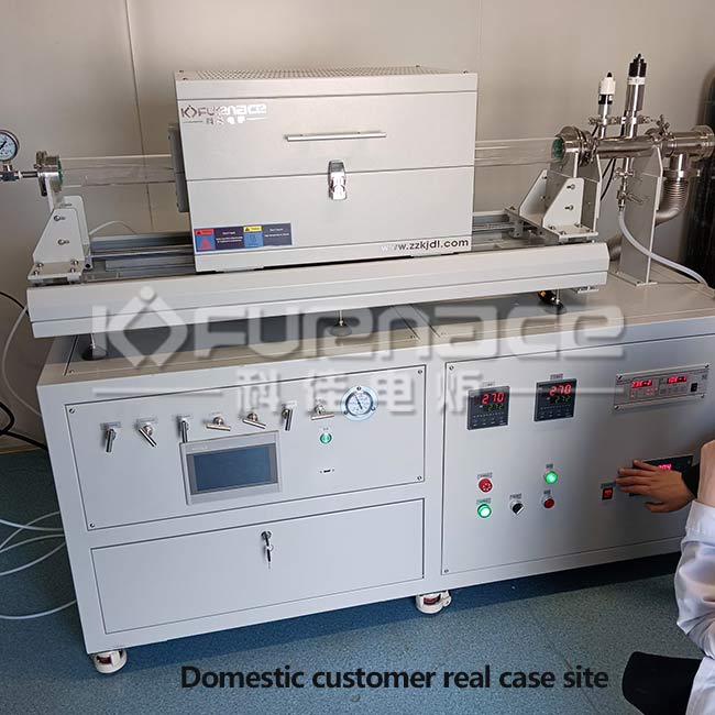 Dual temperature zone slide type CVD System