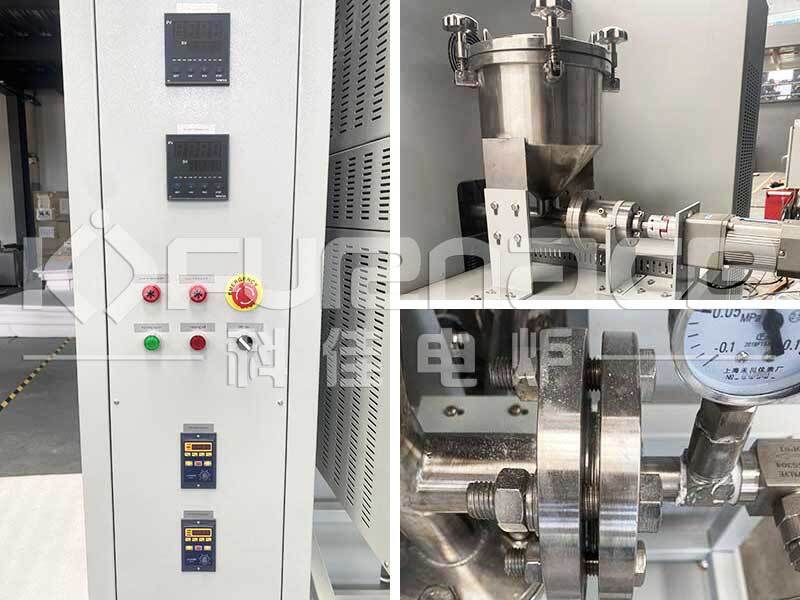 fluidied bed vertical tube furnace