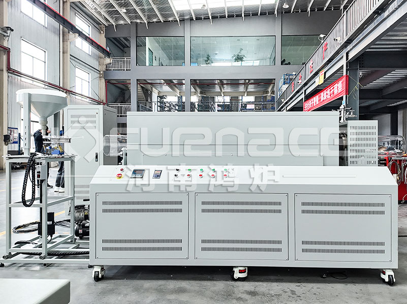Actual photos of the factory of rotary tube furnace without sealed atmosphere