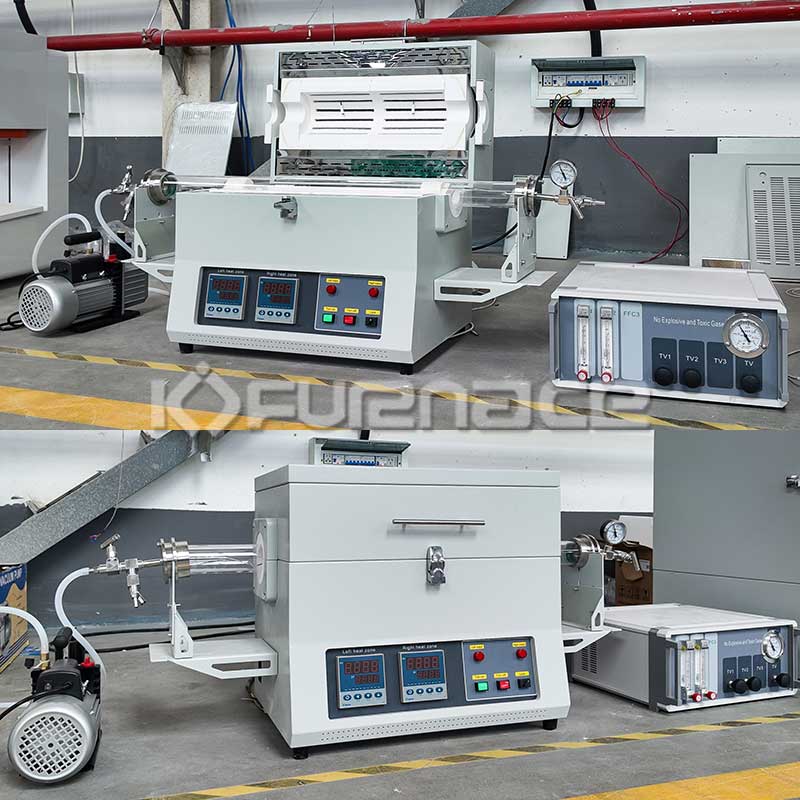Tube furnace + gas mixing system
