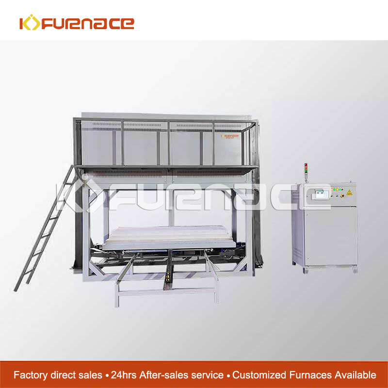 Large split hydraulic lifting atmosphere furnace