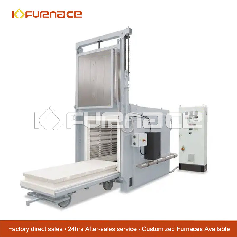 Bogie type heat treatment furnace