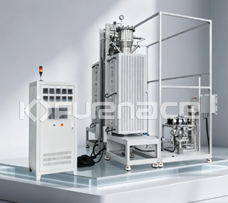 Vertical tube furnace synthesis gas pyrolysis treatment system