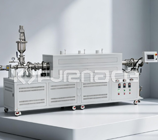 Automatic loading and unloading-three temperature zone rotary tube furnace