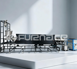 Continuous feeding and discharging rotary kiln