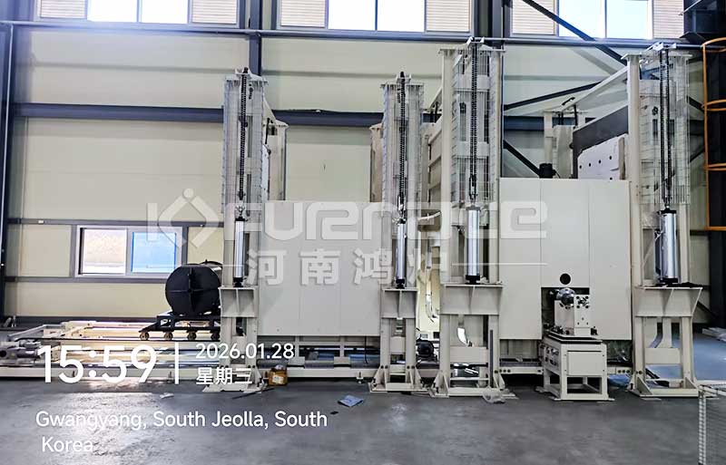 Industrial Bogie Hearth Atmosphere Furnace