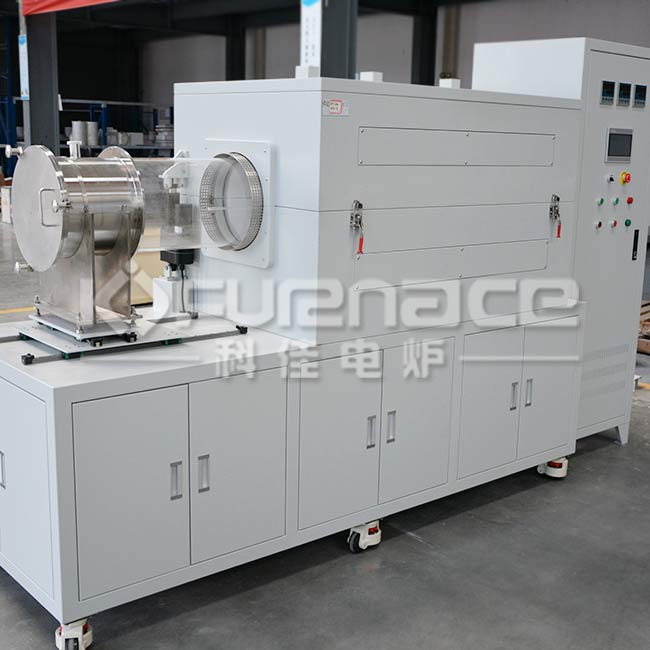 Three-zone tube furnaces are used for battery materials.