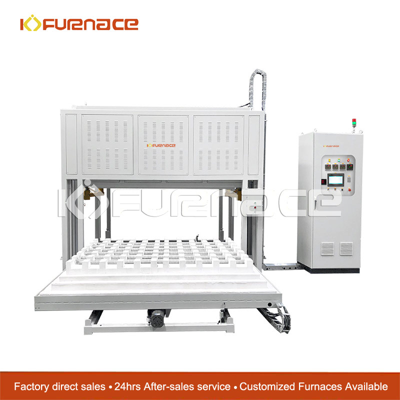 Large hydraulic lifting high temperature furnace