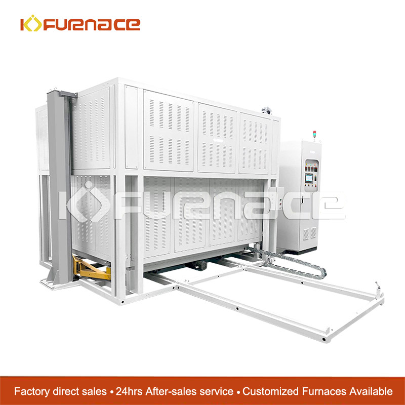 Large hydraulic lifting high temperature furnace