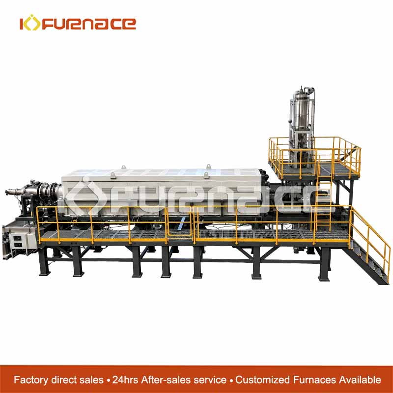 KJ-TX900-H500CK6W rotary tilt tube furnace