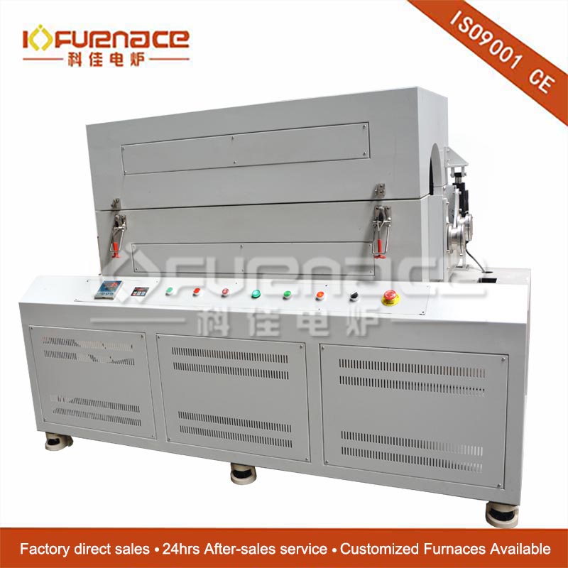 KJ-R1000-305IC 300mm diameter Rotary Tube Furnace