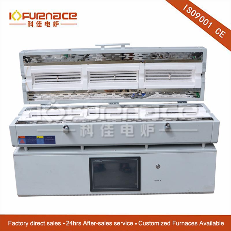 1100°C 3 Zone Tube Furnace
