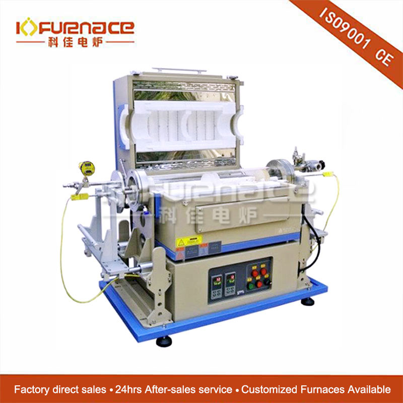 900℃ Two Zone IR-Heating RTP Tube Furnace