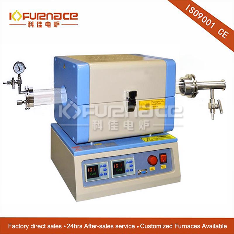 Dual Heating Zone 1200C Compact Split Tube Furnace
