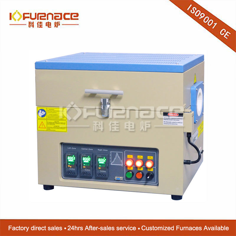 1200℃ small 3-Zone Tube Furnace